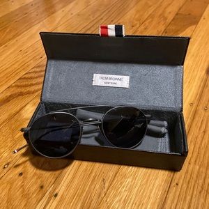 Thom Browne round sunglasses matte black